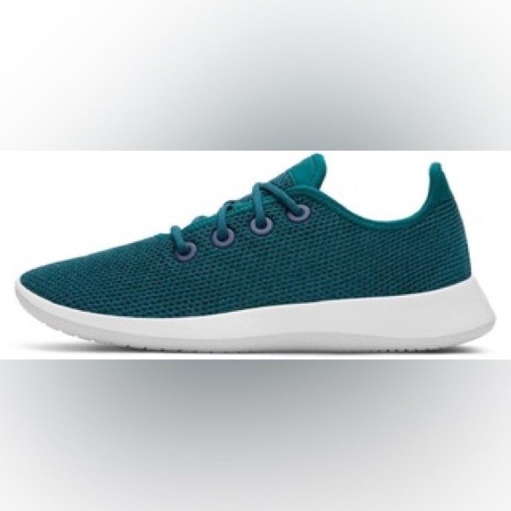 Allbirds emerald teal tree runner tennis shoes - Picture 2 of 8